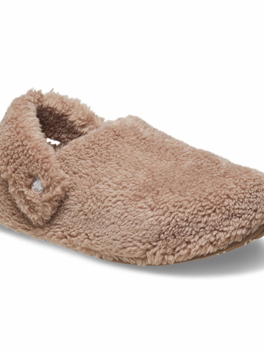 CROCS Kids Plush-Lined Slip-On Clog - Taupe